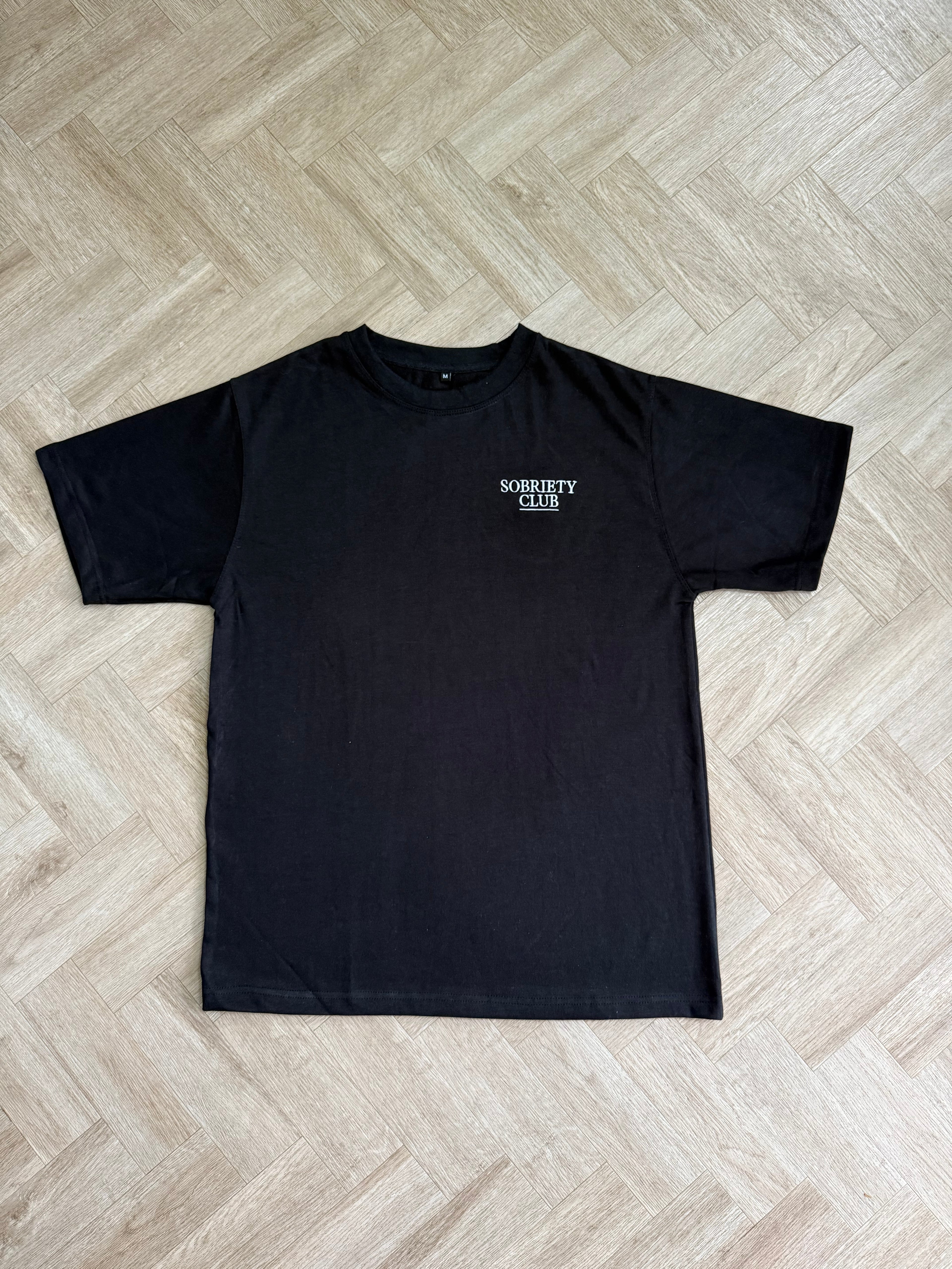Sobriety club white/black tshirt