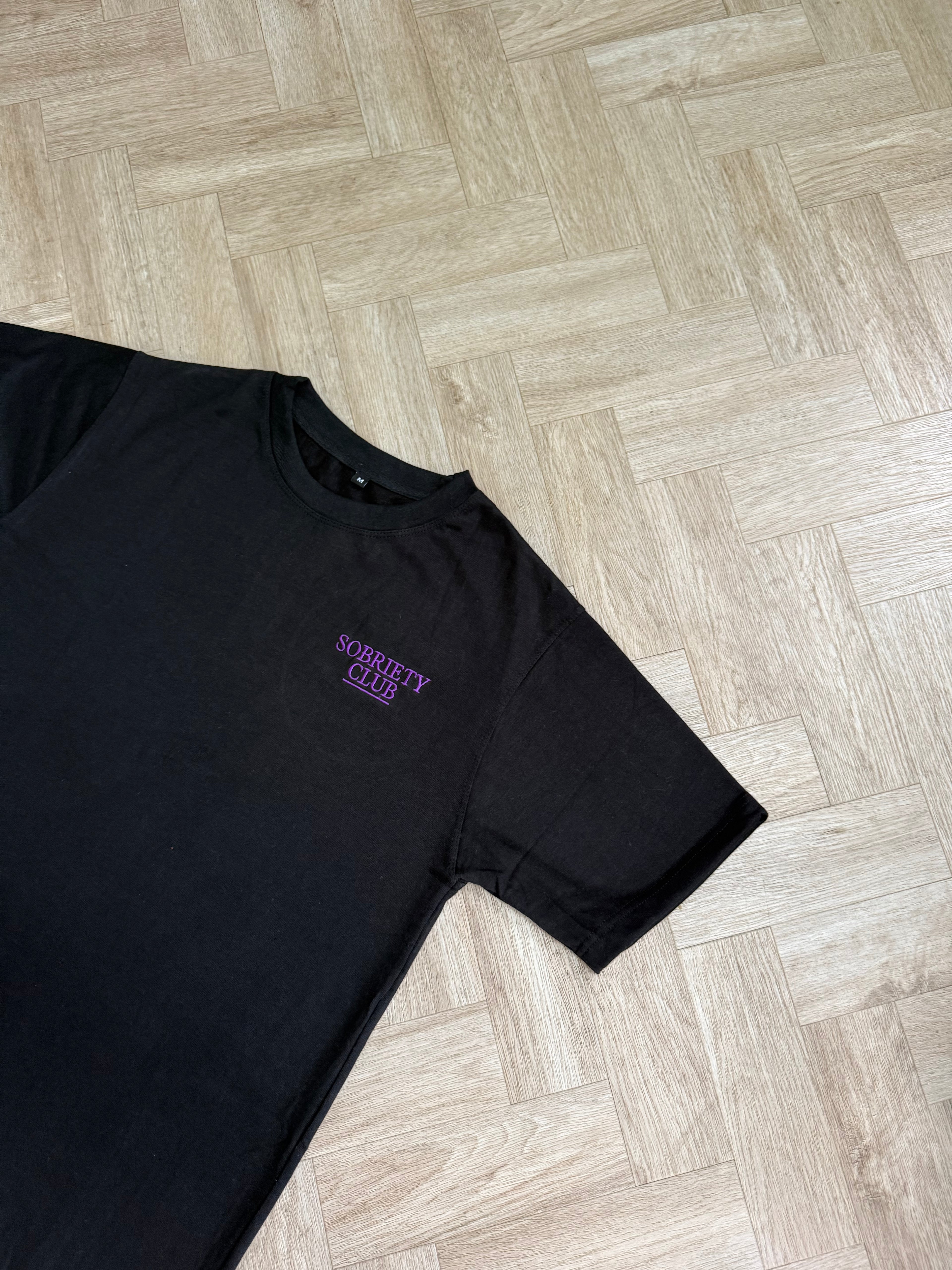 Sobriety Club Purple/Black tshirt