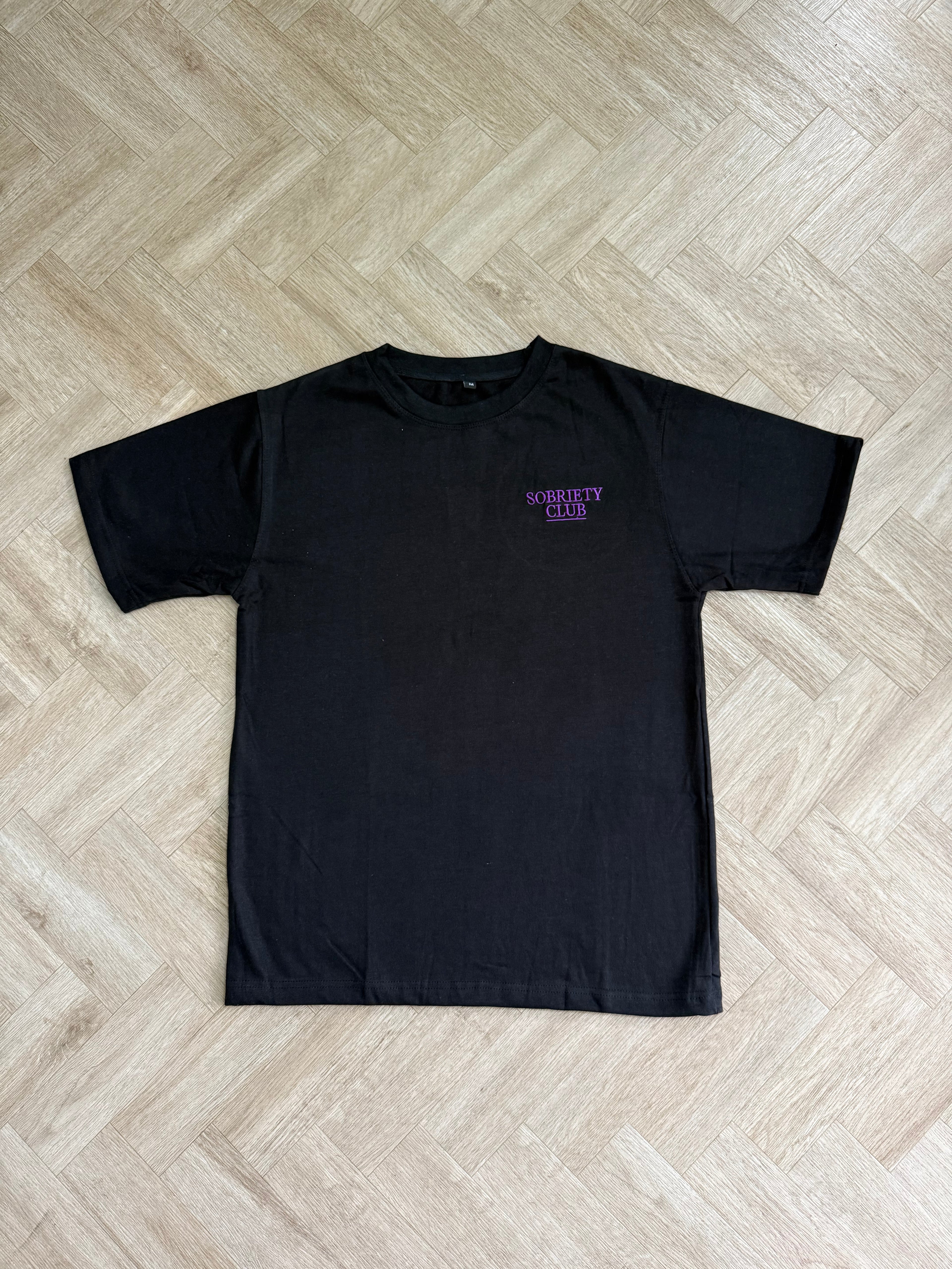 Sobriety Club Purple/Black tshirt
