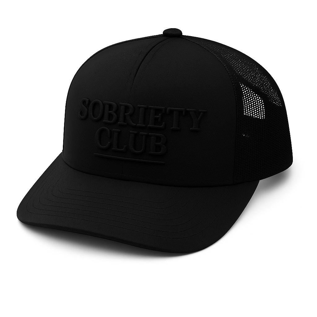 Blackout sobriety club trucker cap (presale)